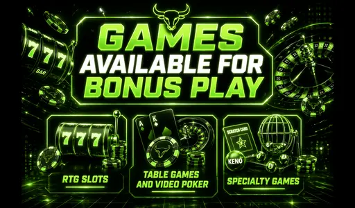 Games Available For Bonus Play
