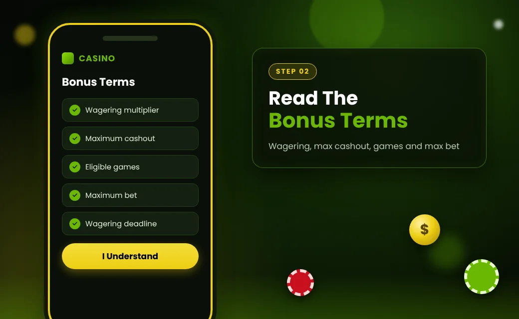 Step 2: read the Raging Bull bonus terms